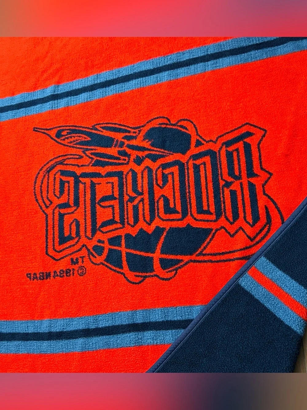 Houston Rockets Navy and Red Team Throw Blanket by